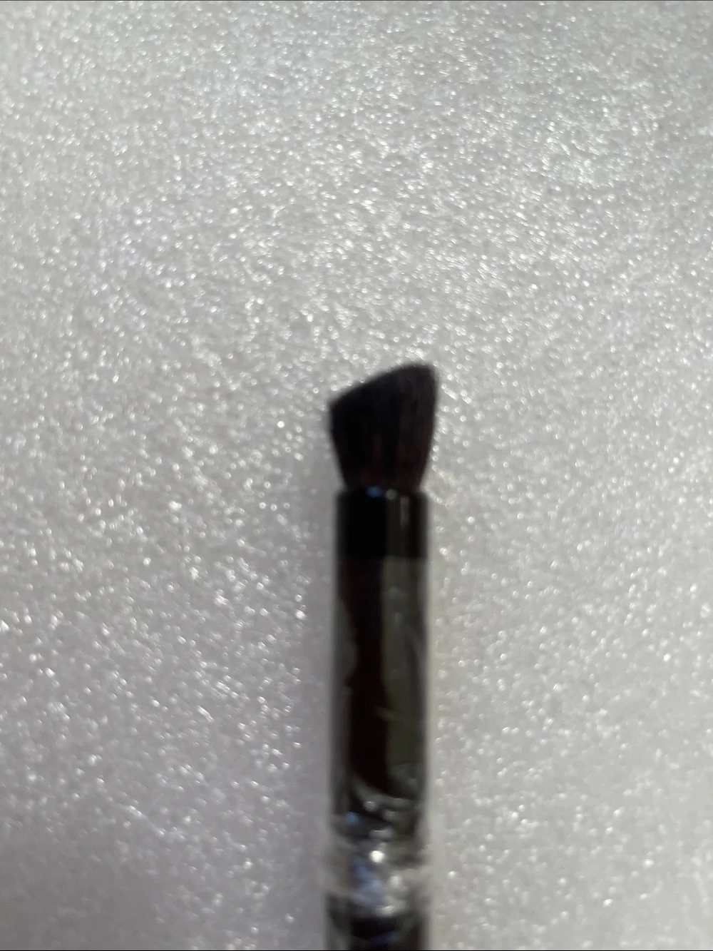 mark. Angled Contour Eye Brush in Black with Pink Logo